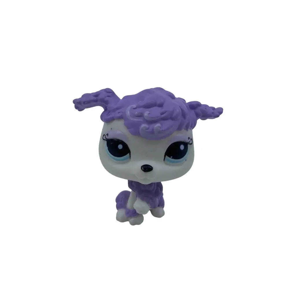 Littlest Pet Shop LPS #1862 Purple Poodle Blue Eyes Figure